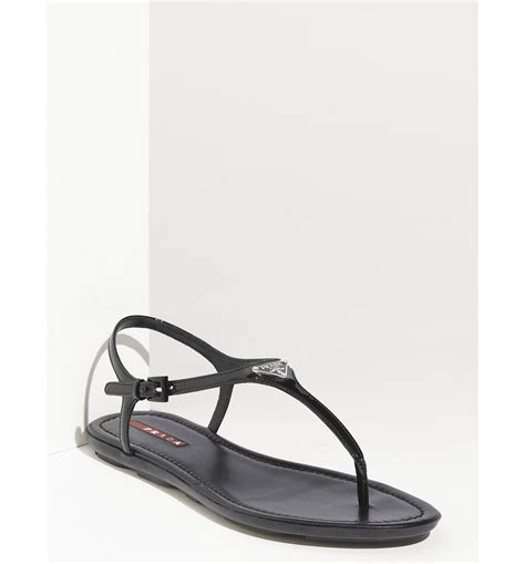 prada t strap sandal|farfetch prada shoes.